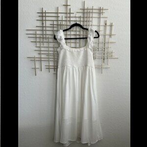 White Smocked Summer Dress